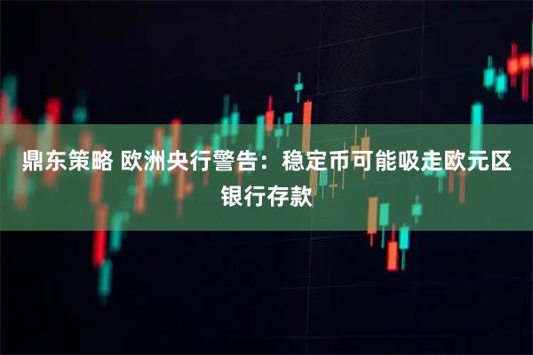 鼎东策略 欧洲央行警告:稳定币可能吸走欧元区银行存款