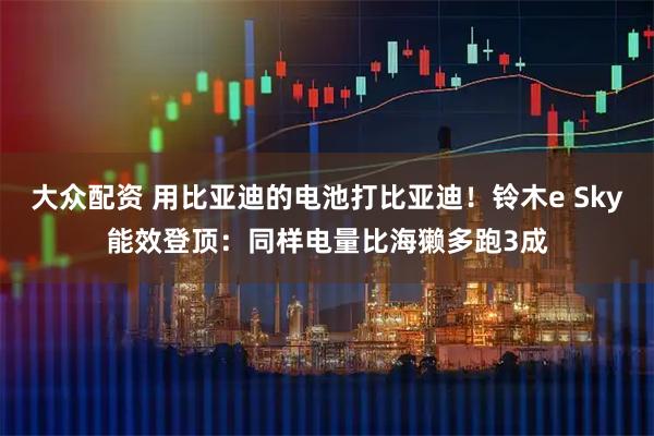 大众配资 用比亚迪的电池打比亚迪！铃木e Sky能效登顶：同样电量比海獭多跑3成